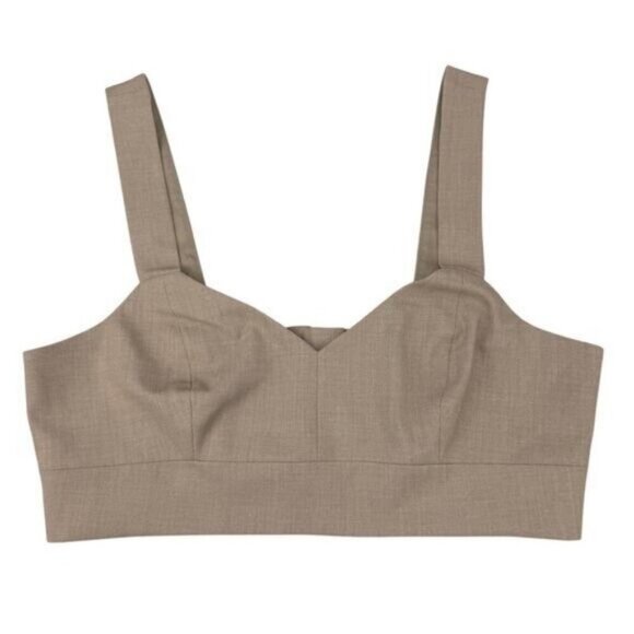Madewell Taupe Bralette Top Women's Size 12 Taupe - Picture 2 of 5